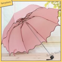 【hot sale】 ♙☒ B53 Lovely Lotus Leaves Anti UV Dome Parasol Outdoor Sun/Rain Folding Umbrella