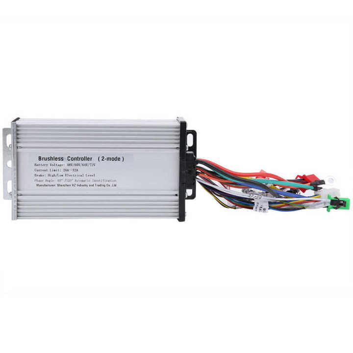 อุปกรณ์ควบคุมมอเตอร์แบบไร้แปรงถ่านจักรยานไฟฟ้า48v-60v-64v-72v-1000-1500w-จักรยานสกูทเตอร์ไฟฟ้าคู่เครื่องควบคุมความเร็วชิ้นส่วนจักรยานไฟฟ้า