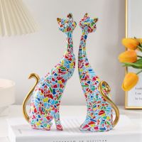 【CC】☢  Graffiti Painting Decoration Resin Abstract Ornaments Figurines Bedroom Desktop Porch Sculpture