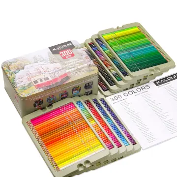 KALOUR Colored Pencil 50/180/300 Pcs Set Sketch Color Pencil Set Graffiti  Oil Color Lead