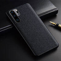 เคสสำหรับ Huawei P30 Pro P30 Lite P30ดีไซน์เรียบง่ายแฟชั่นสีทึบหนัง PU TPU + PC 2 In1วัสดุหุ้ม