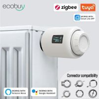 Tuya ZigBee 3.0 TRV Thermostat  Radiator Actuator Valve Smart Programmable Temperature Controller Alexa Google Voice Control