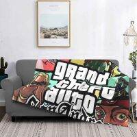 [High-end blanket] San Andreas ผ้าห่มนุ่มสุดอบอุ่นโยนบนโซฟา/เตียง/เดินทาง Xbox Color V San Andreas Grand โจรกรรมรถยนต์ Grand โจรกรรมรถยนต์