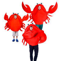 ? Popular Clothing Theme Store~ Cos Crab Parent-Child Party Funny Costume Halloween Funny Seafood Childrens Day Group Performance Costume Kindergarten