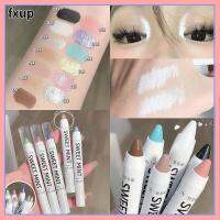 FXUP ดินสอเครื่องสำอางแต่งตาแท่งอายชาโดว์ติดทนปากกาไฮไลต์แค้วหน้าหนอนไหมสีขาวประกายมุกไฮไลท์แวววาวตา