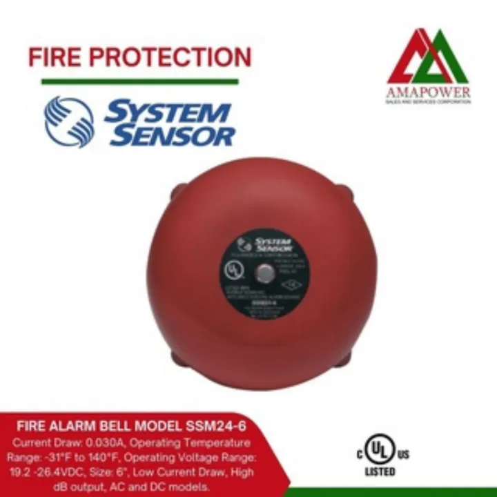 Fire alarm bell UL LISTED MODEL SSM24-6 