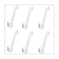 30 Pieces Transparent Small Ladles PC Small Ladles for Sauce Long Punch Plastic Dressing and Sauces Ladles