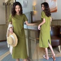 IELGY Fashion Leisure Women S Loose And Slim Over Knee Dress