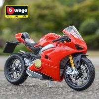 Bburago 1:18 Ducati Panigale V4 Original Authorized Simulation Alloy Motorcycle Model Toy Car Gift Collection Die-Cast Vehicles