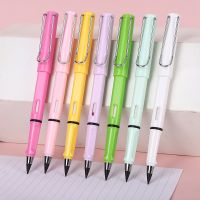 ㍿ Solid Color Infinity Pencil Writing Pencil Free of Sharpening Office Gadgets Stationery Supplies for Children Teacher Gift