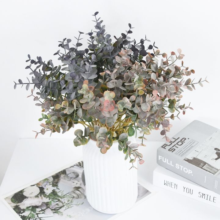 yf-5pcs-artificial-plastic-eucalyptus-leaves-branch-bouquet-for-wedding-garden-decoration-faux-fake-flowers-accessoriesth