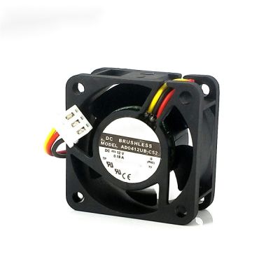 พัดลม DC BLDC AD0412LB-C52 4ซม. 40X40X20มม. 4020 DC12V 0.11A Dual Bearing Ball Home Count