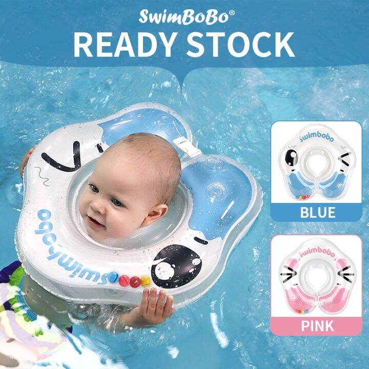 Swimbobo Baby Swim Float Inflatable Swimming Neck Ring Infant Toddler Safety Bathing Float Age