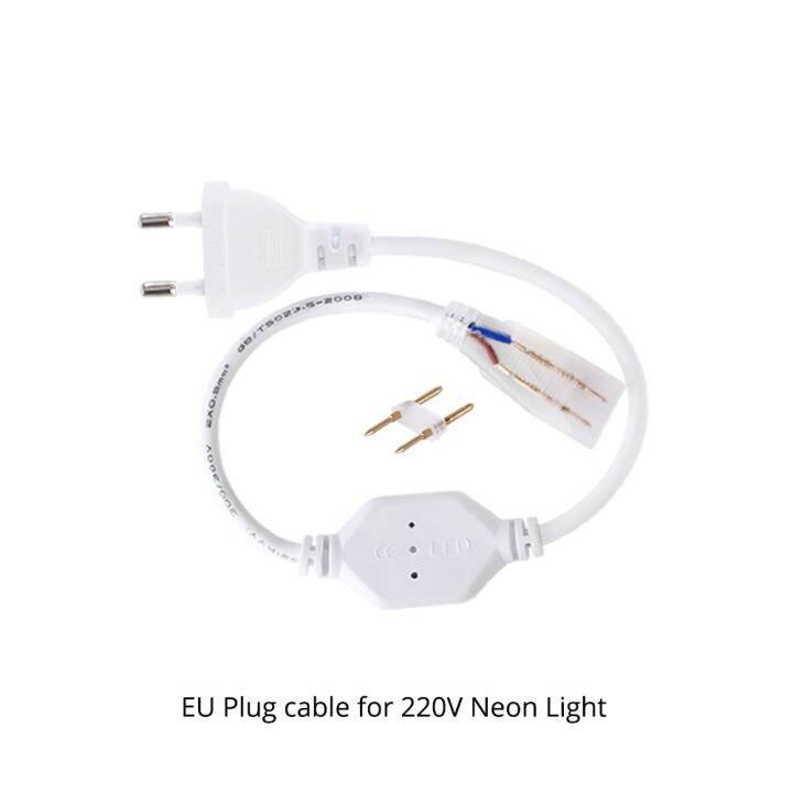 neon-led-strip-light-connector-holder-clip-aluminum-profile-220v-eu-plug-12v-connector-cable-for-2835-5050-led-neon-strip-adhesives-tape