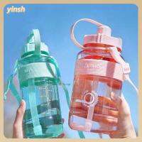 YINSH 600/1000ML กันรั่วซึม 600/1000มล. กีฬาสร้างแรงบันดาลใจ ยิมฟิตเนส jugs กาต้มน้ำสำหรับเดินทาง ขวดน้ำน้ำ ถ้วยดื่มน้ำ