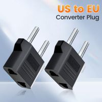 【lz】❆◆✽  EUA para UE Plug Power Conversion Plug Mini Adapter Converter Flame Retardant ABS Proteção Múltipla para Viagens Internacionais