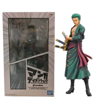  Banpresto - One Piece Roronoa Zoro Manga Dimensions Grandista  Figure : Toys & Games