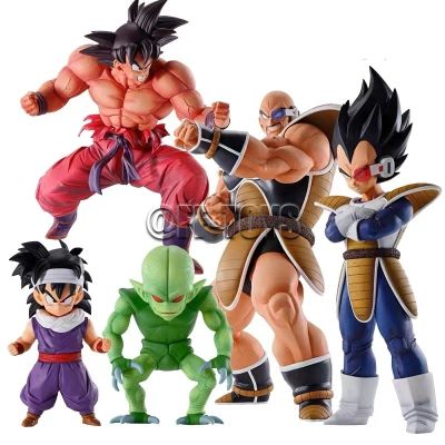 ZZOOI Dragon Ball Figure Goku Kaioken Saibaiman Son Gohan Vegeta Nappa PVC Action Figures Collection Model Toys for Children Gifts