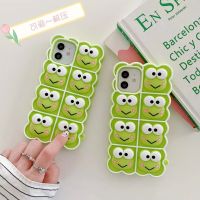 ดูดี กรณี iphone cute biscuit pinch frog เหมาะสำหรับ Apple 13 soft 12promax mobile phone case iPhone6/7/8plus/Xr