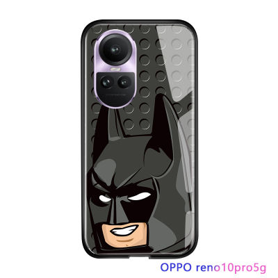 Serpens เคสลายการ์ตูนสำหรับ OPPO Reno10 Pro 5G,เคสกระจกนิรภัยขอบนิ่มมันวาวสำหรับ DIY สำหรับสาวๆ