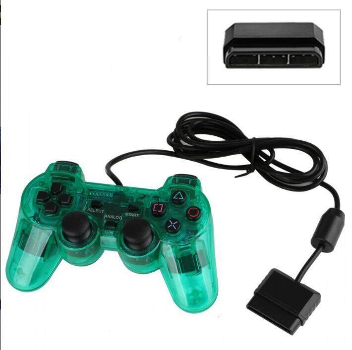 เกมแพดมีสายสำหรับ-sony-คอนโทรลเลอร์-ps2สำหรับ-sony-ps2-psx-จอยสติ๊กสำหรับ-sony-psone-จอยใหม่เอี่ยมจอยควบคุมเกมคอนโทรลเลอร์แบบมีสาย