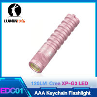 Lumintop พวงกุญแจสีชมพู EDC01ไฟฉายไฟ Led แบบสว่างมากขนาดเล็กกันน้ำแบบพกพา120LM ไฟฉายอเนกประสงค์