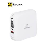 พาวเวอร์แบงค์ TECHPRO Power Bank 15000 mAh 1xUSB-A /1xType-C LED Display 2 in 1 Cable by Banana IT