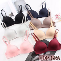 E01 บราไร้โครง SOFT  BRA เสื้อชั้นใน​ ไร้โครง มีฟองดันทรงในตัว ผ้านุ่มใส่สบาย งานสวยเนียนเฉียบ #เรียบ