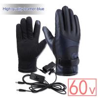 Motorcycle Heated Gloves Touch Screen Waterproof Windproof Smart Heated Unisex Electric Heat Warm Motorcycle Sports Gloves