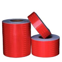 5cm10cm Red Reflective Sticker Strip Warning Pillar Night Anti-collision Reflect Film Waterproof Dim Light Adhesive Tape Safety Cones Tape