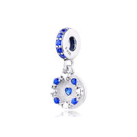 2020 blue Summer Pendant Carton for Charm Bracelet Family Bond Round Beads For Jewelry Making Fashion DIY Kralen Charms