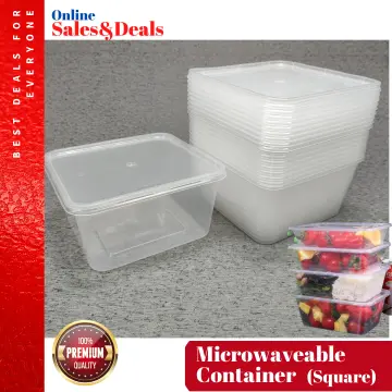 10Pcs Plastic Disposable Lunch Soup Bowl Food Container Storage