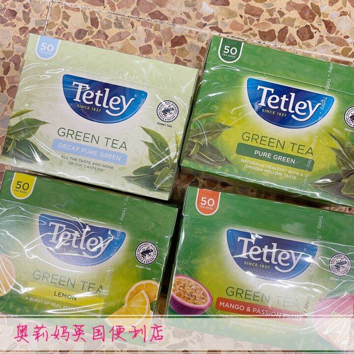 Spot Goods Uk Tetley Green Tea Lemon Mango Passion Fruit Decaffeinated