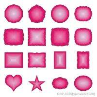 ¤ หน้าตา Yizhan224080เหลี่ยมรูปวงรีสี่เหลี่ยมที่ตัดลายกระดาษสำหรับการตกแต่ง Diy ตกแต่งเทมเพลตสมุดภาพ