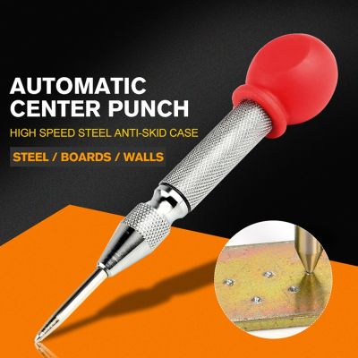 1Pcs HSS Center Punch Stator punching Automatic Center Pin Punch Spring Loaded Marking Drilling Tool With A Protective Sleeve