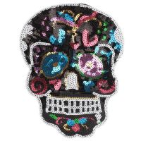 Name Logo Patch Skull head Iron Ons Patches Bulk for Clothing Sequin Accessories Stickers for Clothes Large Badge Free Shipping Towels