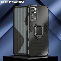 KEYSION เคสเกราะกันกระแทก,สำหรับ Redmi Note 11 Pro + Plus 11T 5G ฝาหลังโทรศัพท์สำหรับ Xiaomi POCO M4 Pro 5G