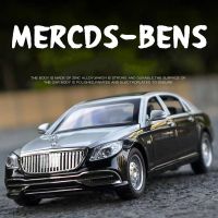 132 Maybach S650 V12ล้อแม็กหรูหรารถรุ่น D Iecasts โลหะของเล่นยานพาหนะจำลองสูงเสียงและแสงเด็กสำหรับเด็ก Gifts888