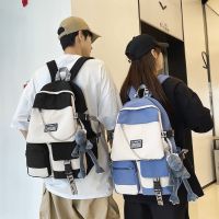 New backpack female 2023 han edition bag fashion colours students large capacity male college