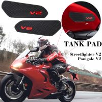 Motorcycle Side Fuel Tank Pads Protector Stickers Decal Knee Grip Traction Pad For Ducati Streetfighter V2 Panigale V2 2020-