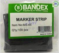 Marker Strip  ขนาดป้าย 65*9mm.  สีดำ / MS-65