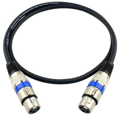 สายสัญญาณเสียง XLR Male To XLR Female Black Mic Cable ยาว 1 เมตร