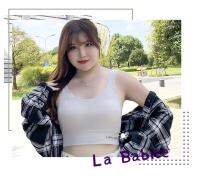 La Babite  เสื้อชั้นในตกแต่งลูกไม้ Lace bra สีเนื้อ รุ่น（40-52 นิ้ว ）