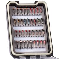 【hot】❦ Bassdash Fly Fishing Flies Assortment with Box36pcs Dry Wet Flies Nymphs Streamers etc