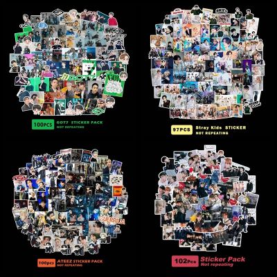 【CW】✣  Kpop Stickers Pack Stray Kids ATEEZ Album Photo for Korean Stationery Decorations