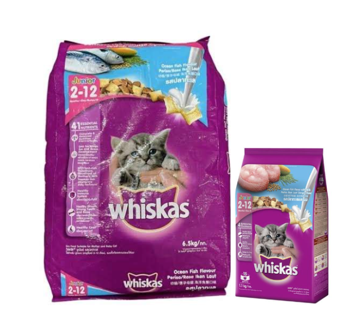 Whiskas Dry Cat Food for Kitten Ocean Fish (All Sizes) Lazada PH