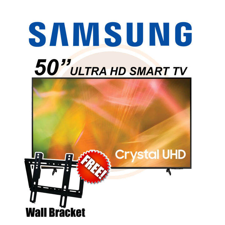 [FREE WALL BRACKET!] SAMSUNG 50" CRYSTAL 4K UHD SMART TV UA50AU8000KXXM