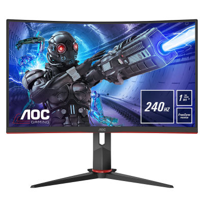 AOC C32G2ZE 32" Curved Frameless Gaming Monitor, Full HD 1920x1080, VA, 0.5ms 240Hz (จอมอนิเตอร์)