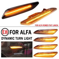 2x LED Dynamic Side Marker Light Arrow Turn Signal Blinker Lamps For Alfa Romeo 156 147/Fiat Tipo/Lancia Delta 3 Ypsilon