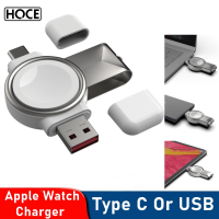 ?HOCE เครื่องชาร์จไร้สายแม่เหล็กแบบพกพาสำหรับ Apple Watch,แท่นชาร์จไร้สาย Qi แบบเร็วสำหรับ IWatch Series 6 5 4 3 2 1 SE